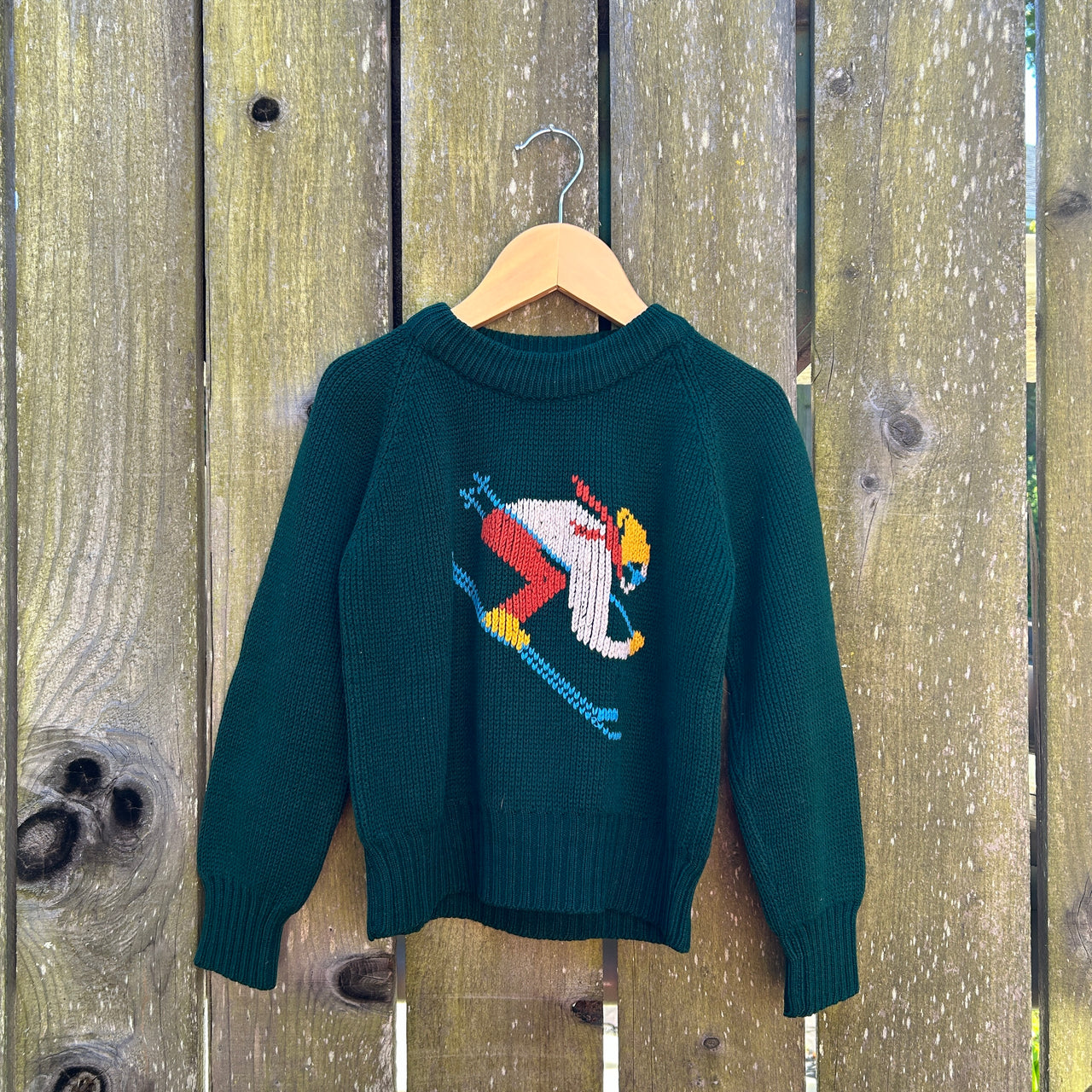 Green Ski Sweater