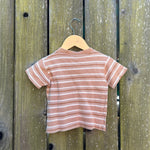 Tan and Cream Striped Tee