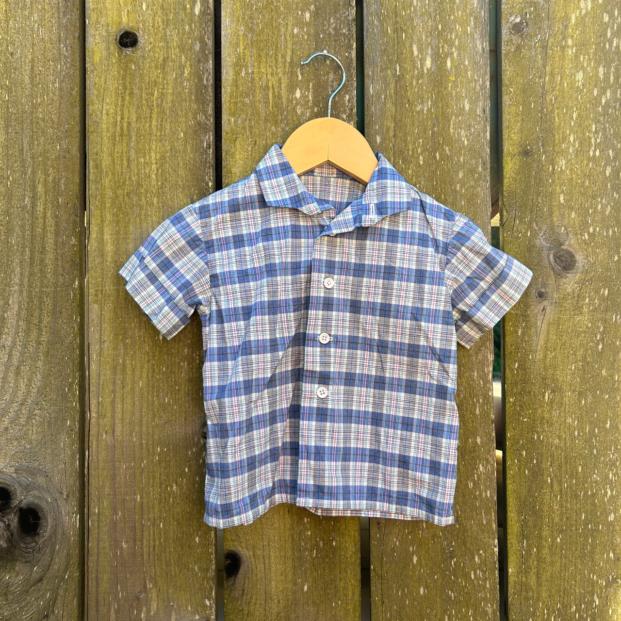 Plaid Short Sleeve Button up