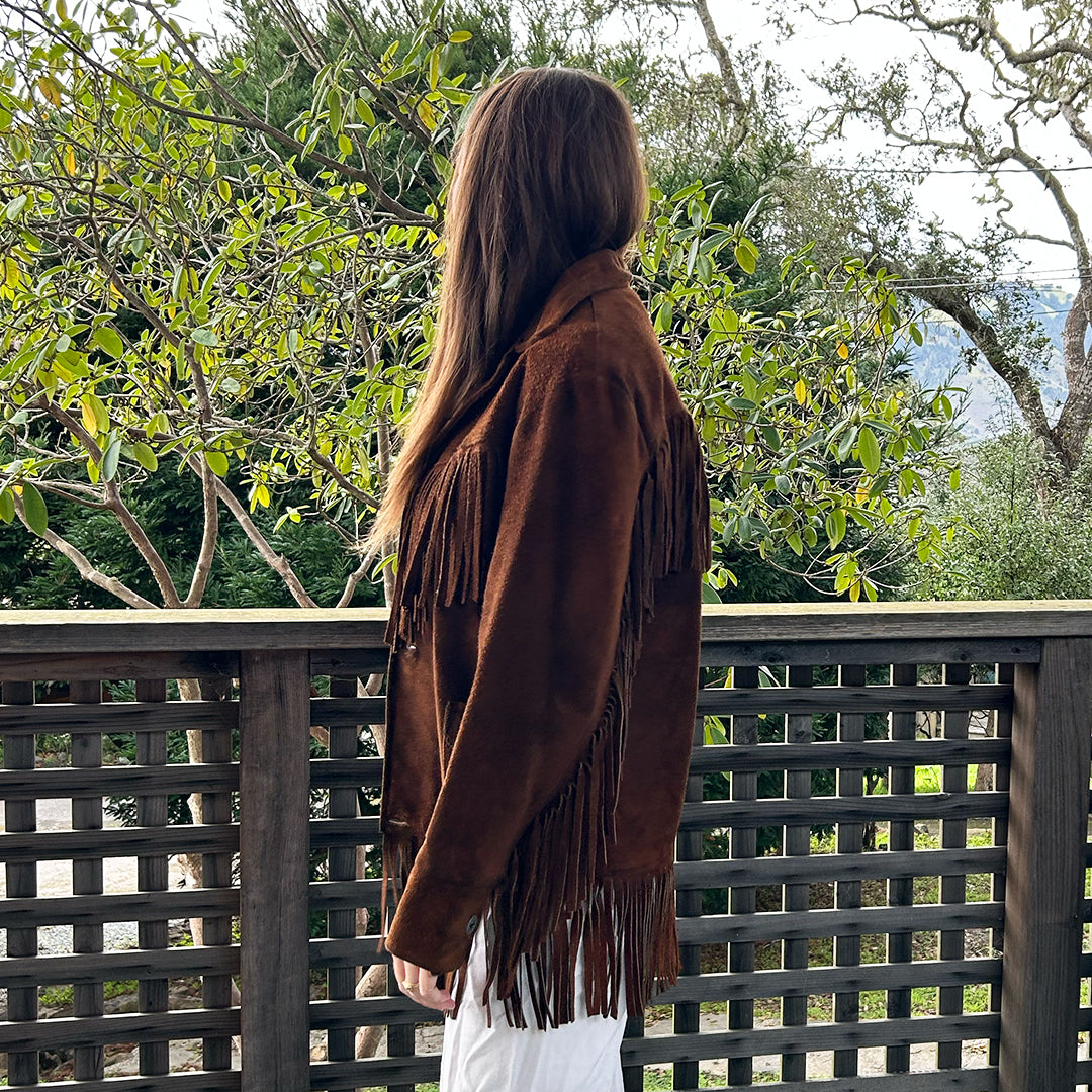 Suede Fringe Jacket